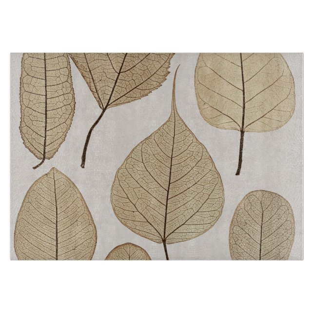 Vintager naturalistischer botanischer Zeichn | Blä Schneidebrett (Vorderseite)