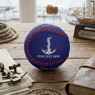 Vintager Nautic Anchor lässt Ihren Text hier ersch Baseball