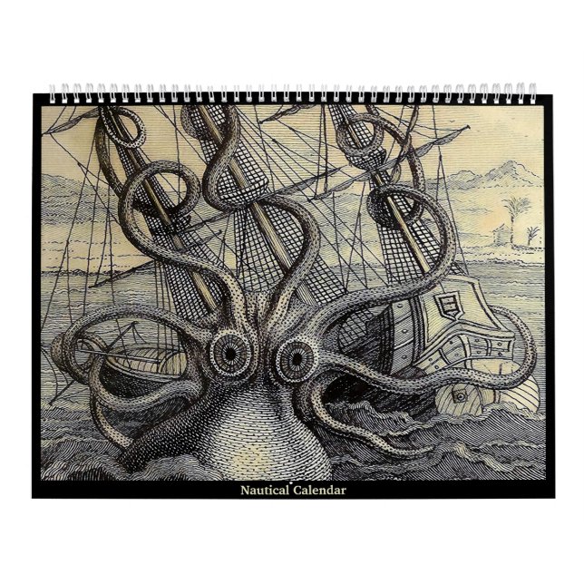 Vintager Nautikalender Kalender (Titelbild)
