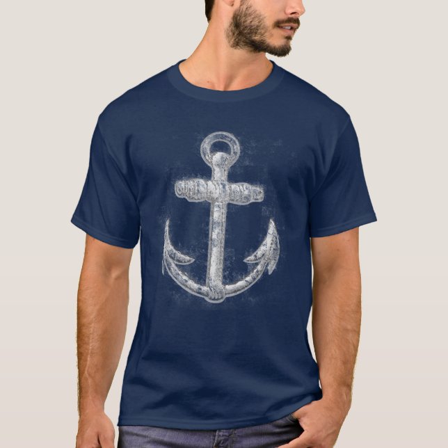 Vintager Nautikanker T-Shirt (Vorderseite)