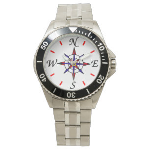 Vintager nautischkompaß armbanduhr