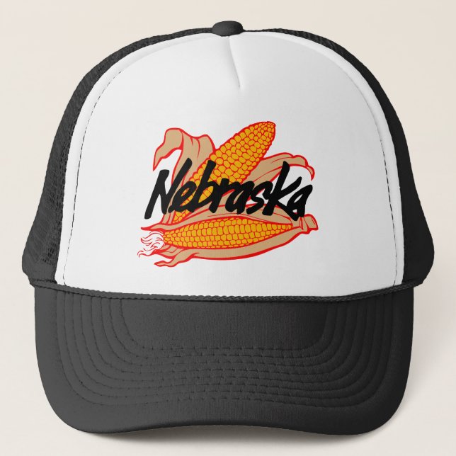 Vintager Nebraska-Mais-Hut Truckerkappe (Vorderseite)