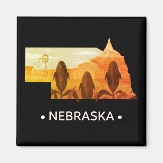 Vintager Nebraska Staat Magnet