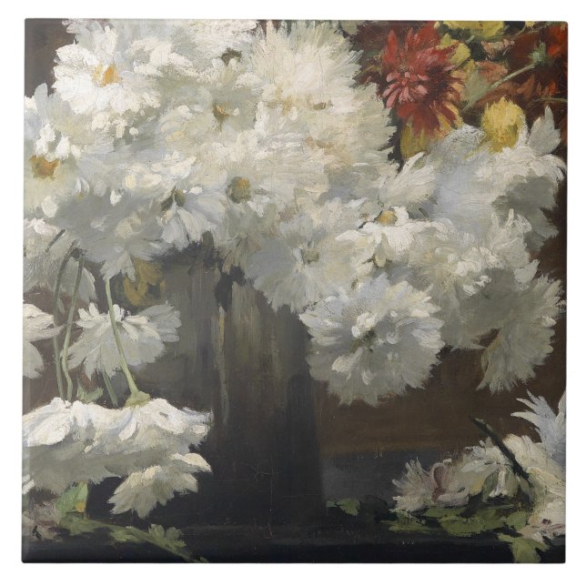 Vintager Nestor Gerans Astern in Vase Fliese (Vorderseite)