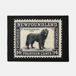 Vintager Neufundland-Hund Fußmatte