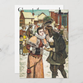 Vintager Neujahrskalender Feiertagskarte