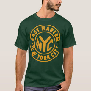 Vintager New York City Circle East Harlem Gold T-Shirt