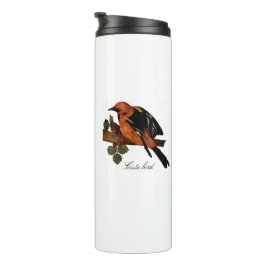 Vintager Niedlicher Bright-Bird und Foliage Thermosbecher