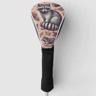 Vintager Niedlicher Racoon Golf Headcover