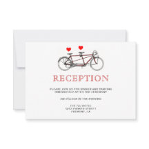 Vintager Niedlicher Tandem Fahrrad-Empfang