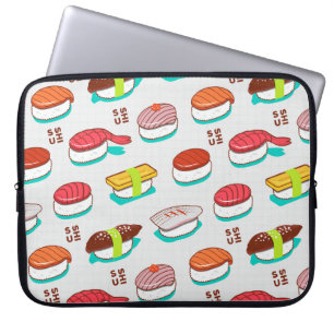 Vintager Nigiri-Sushi, Doodmuster Laptopschutzhülle