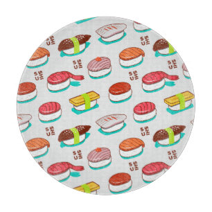 Vintager Nigiri-Sushi, Doodmuster Schneidebrett