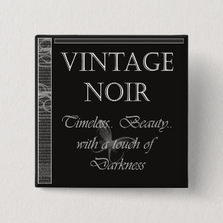 Vintager Noir Knopf Button