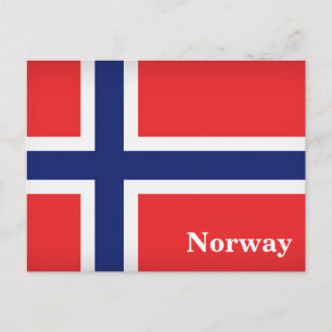 Vintager Norwegen-Tourismus Postkarte