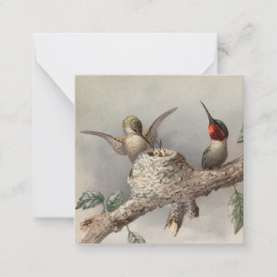 Vintager Notecard Mitteilungskarte