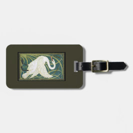 Vintager Nouveau Schwan-Gepäck-Umbau Gepäckanhänger
