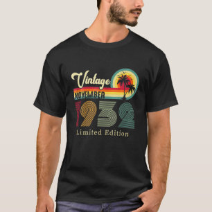 Vintager November 1932 Geburtstag am Strand 90. T-Shirt