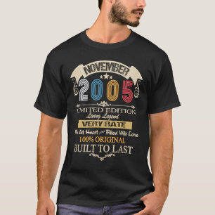 Vintager November 2005 Lebende Legende Geburtstag T-Shirt