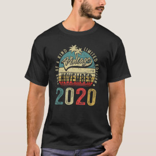 Vintager November 2020 2 Jahre alt 2. Geburtstag B T-Shirt
