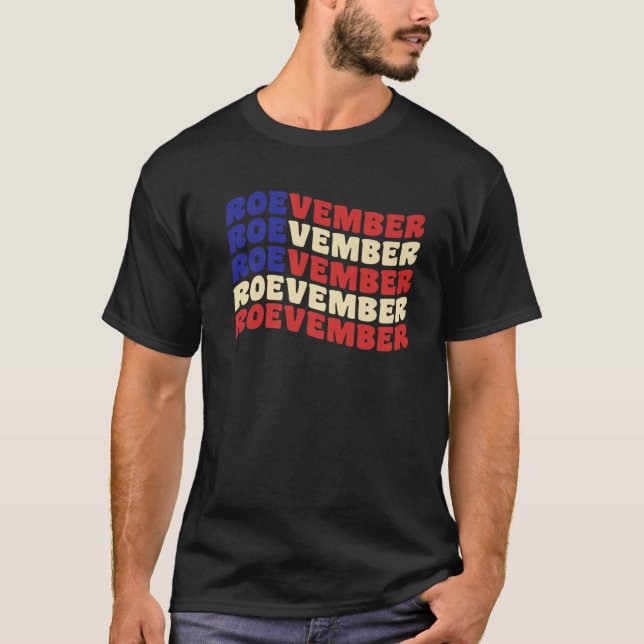 Vintager November - Retro Roevember - Amerikanisch T-Shirt (Vorderseite)