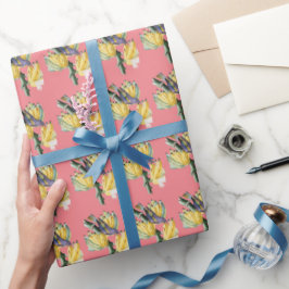 Vintager Obstvogel Geschenkpapier