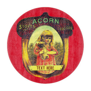 Vintager Ofenwerbung für Ofen Schneidebrett