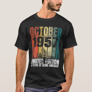 Vintager Oktober 1957 Tagesgeschenke 63 Jahre alt  T-Shirt