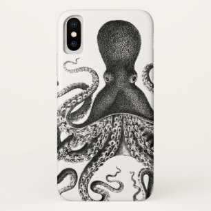 + Vintager Oktopus + Case-Mate iPhone Hülle