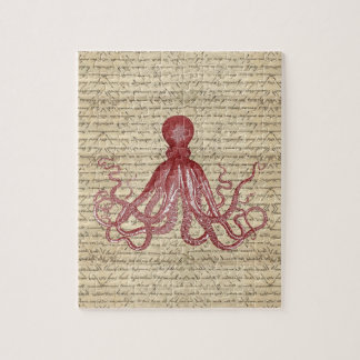 Vintager Oktopus Puzzle