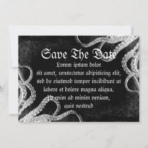 Vintager Oktopus Save The Date