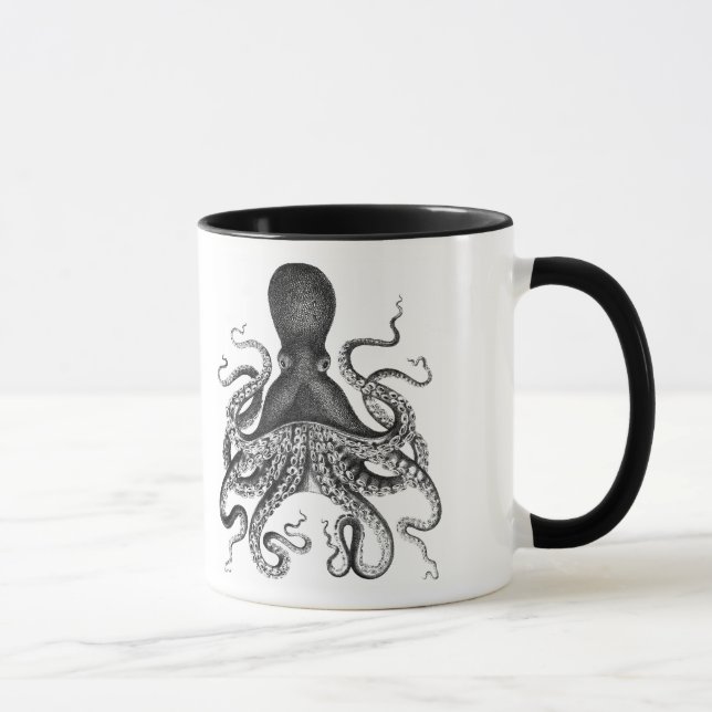 Vintager Oktopus Tasse (Rechts)