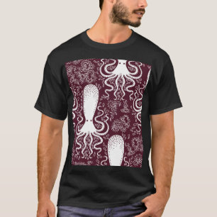 Vintager Oktopus: Unterwasser-Muster-Splendor T-Shirt