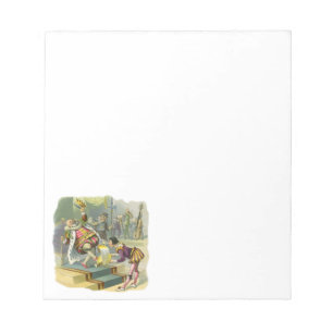 Vintager Old King Cole Kinderzimmer Rhyme Gedicht  Notizblock