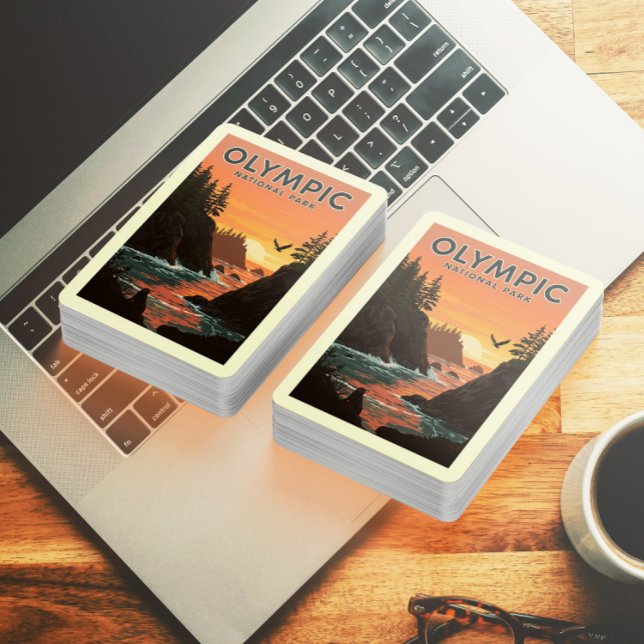 Vintager olympischer Nationalpark Spielkarten (Von Creator hochgeladen)