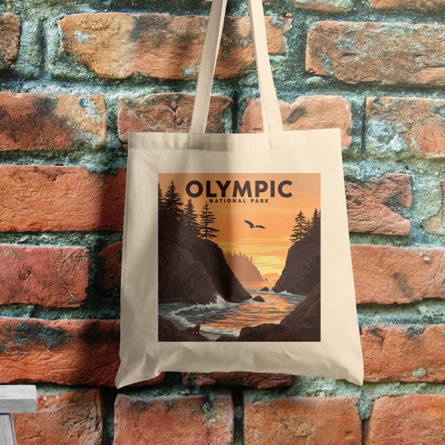 Vintager olympischer Nationalpark Tragetasche (Von Creator hochgeladen)