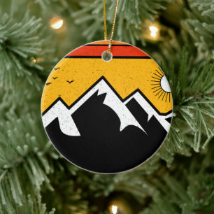 Vintager Olympischer Nationalpark Washington Souve Keramik Ornament