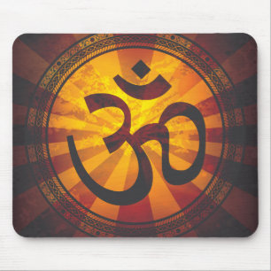 Vintager OM-Symbol-Druck Mousepad