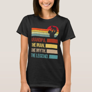Vintager Opa Man Myth Legend Family Matching Fa T-Shirt
