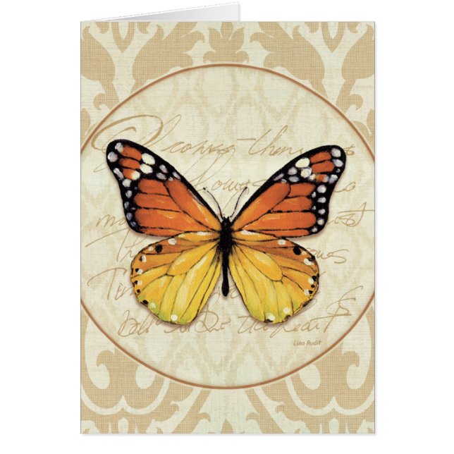 Vintager orange Schmetterling (Vorne)
