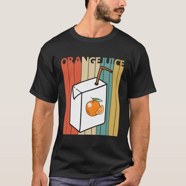 Vintager Orangensaft T-Shirt (Vorderseite)