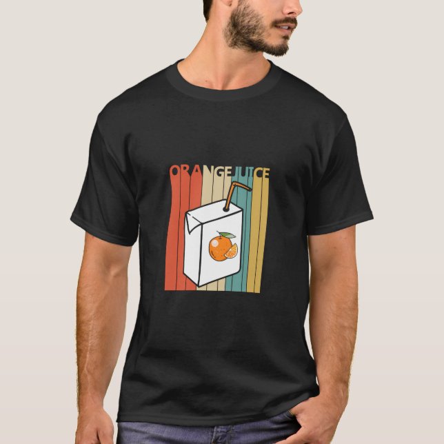 Vintager Orangensaft T-Shirt (Vorderseite)