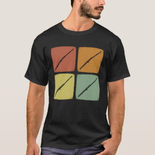 Vintager Orchesterinstrument Retro Flute Musiker T-Shirt