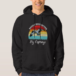 Vintager Osprey-Vogel, der durch OSP leicht abgele Hoodie