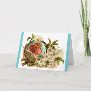 Vintager Osterangel Feiertagskarte