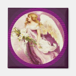 Vintager Osterangel texturiert Magnet