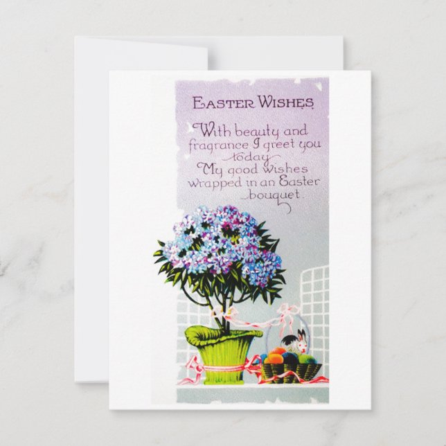 Vintager Ostergruß Feiertagskarte (Vorderseite)