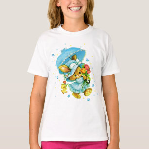Vintager Osterhase und Küken. Geschenk scherzt T  T-Shirt