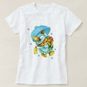 Vintager Osterhase und Küken. KinderSweatshirt T-Shirt