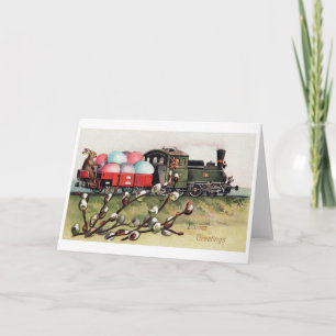 Vintager Osterhasen Karte