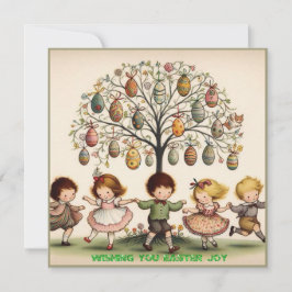 Vintager Ostern ~ FÜR SIE ZUR OSTZEIT ~ Kinder Feiertagskarte